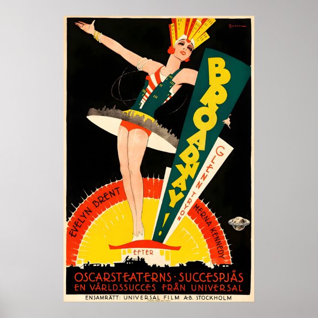 Cartel de la película Broadway 1929 IMPRESIÓN A5-A (Frente)