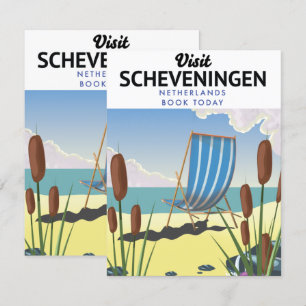 Cartel de la playa de Scheveningen Países Bajos