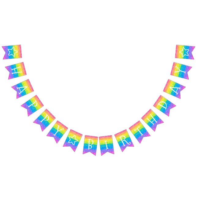 Cartel de los Fiestas arcoiris de cumpleaños para  (Todo)