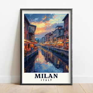 Cartel de Milán - Impresión de Milán - Arte impres
