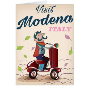 Cartel de Modena Italy Scooter travel