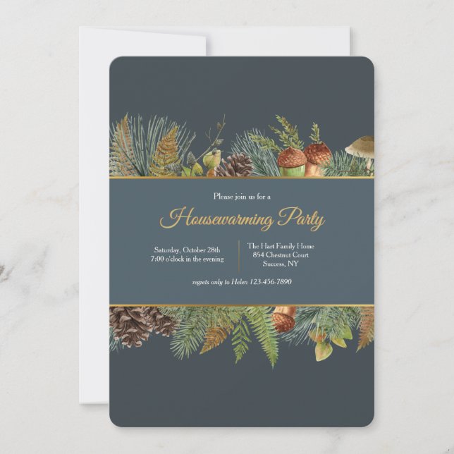 Cartel de otoño Invitación al calentamiento de la  (Anverso)