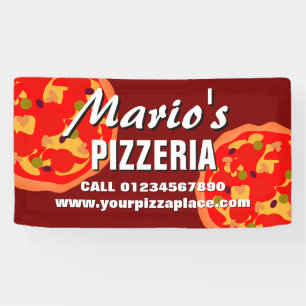 Cartel de pancarta de restaurante de pizza para pi