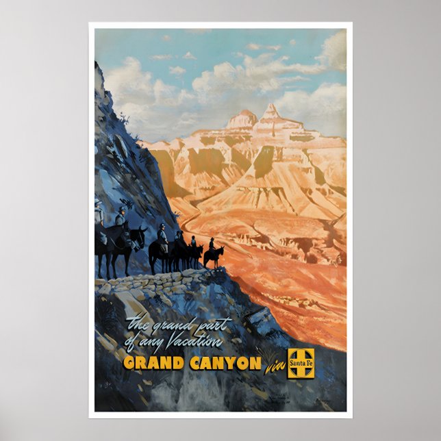 Cartel de Parques Nacionales de Arte del Gran Cañó (Frente)