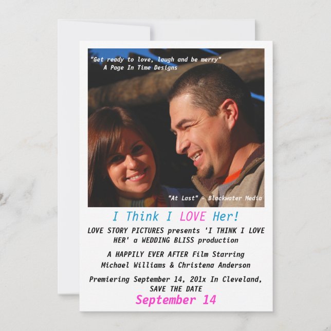 Cartel de Película 2 Anuncio de Guardar la Fecha (Anverso)