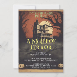 Cartel de Película de Terror Invitación a Fiesta d