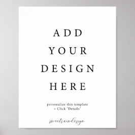 Cartel de póster vertical/retrato de 8x10"