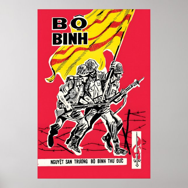Cartel de propaganda de Vietnam del Sur Impresión  (Frente)