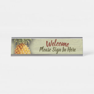 Cartel de recepción de bienvenida para oficina pro