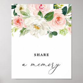 Cartel de recuerdo para funeral de mujer, Póster d