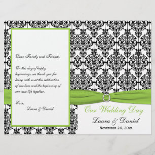Cartel de RIBBON IMPRESIONADO, programa de la boda
