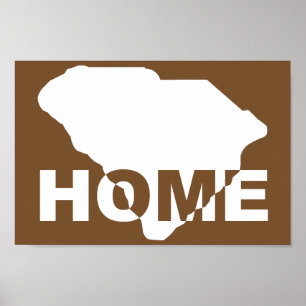 Cartel de señal de cartel de Carolina del Sur hoga
