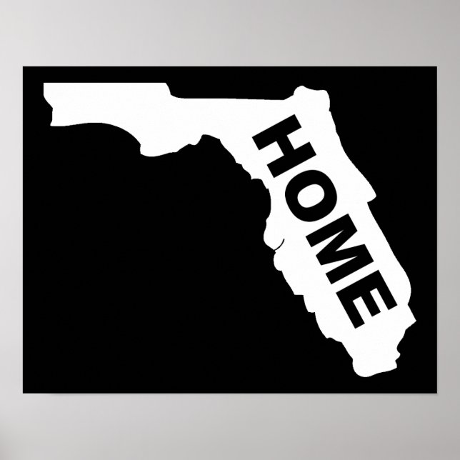 Cartel de señal de hogar de Florida Estado del Sol (Frente)