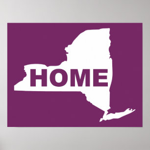 Cartel de señal de hogar de Nueva York