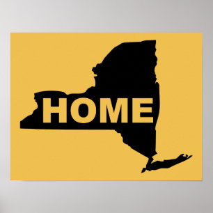 Cartel de señal de hogar de Nueva York