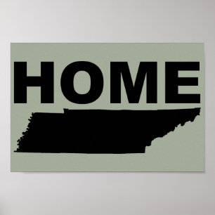 Cartel de señal de Tennessee hogar lejos del estad