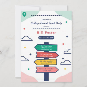 Cartel de Señalización Direccional Invitación a la