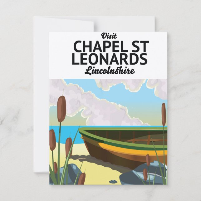 cartel de vacaciones de chapel st leonards, Lincol (Anverso)