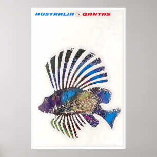 Cartel de viaje a Australia Arte australiano de pe