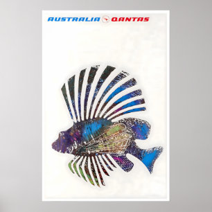 Cartel de viaje a Australia Arte australiano de pe