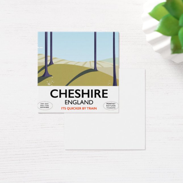 cartel de viaje a Cheshire, Inglaterra (Escritorio)