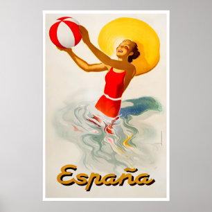 Cartel de viaje a España Arte español Impresión de