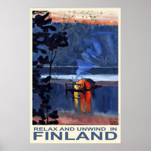 Cartel de viaje a Finlandia Impresión artística de