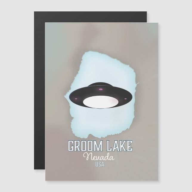 Cartel de viaje a Groom Lake Nevada (Anverso/Reverso)
