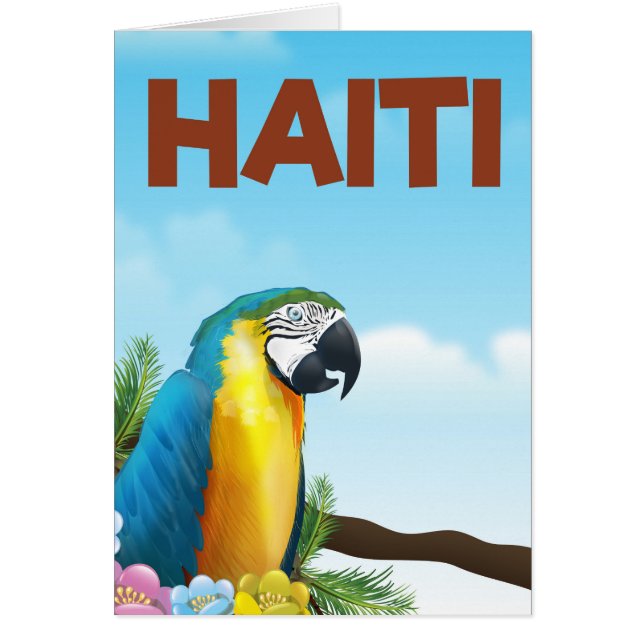 Cartel de viaje a Haití (Frente)