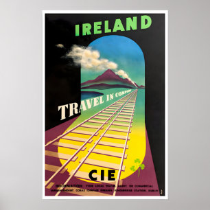Cartel de viaje a Irlanda Arte irlandés Impresión 