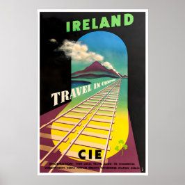 Cartel de viaje a Irlanda Arte irlandés Impresión 
