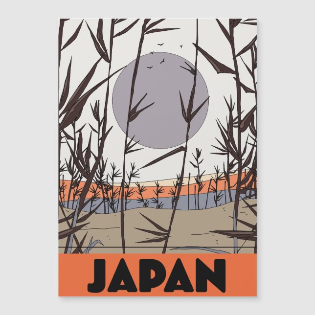 Cartel de viaje a Japón (Anverso)