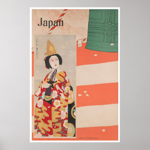 Cartel de viaje a Japón Arte del Ferrocarril del G