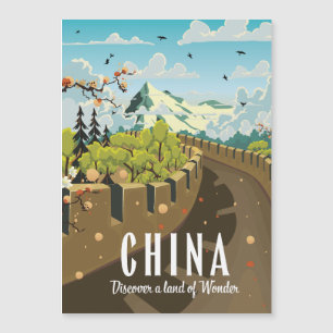 Cartel de viaje a la Gran Muralla de China
