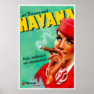 Cartel de viaje a La Habana Arte de Cuba Impresión