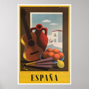 Cartel de viaje a Madrid España Arte Impresión esp