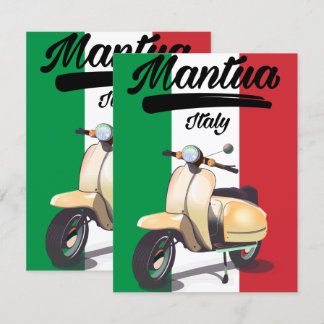 Cartel de viaje a Mantua Italia
