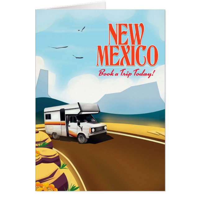 Cartel de viaje a Nuevo México (Frente)