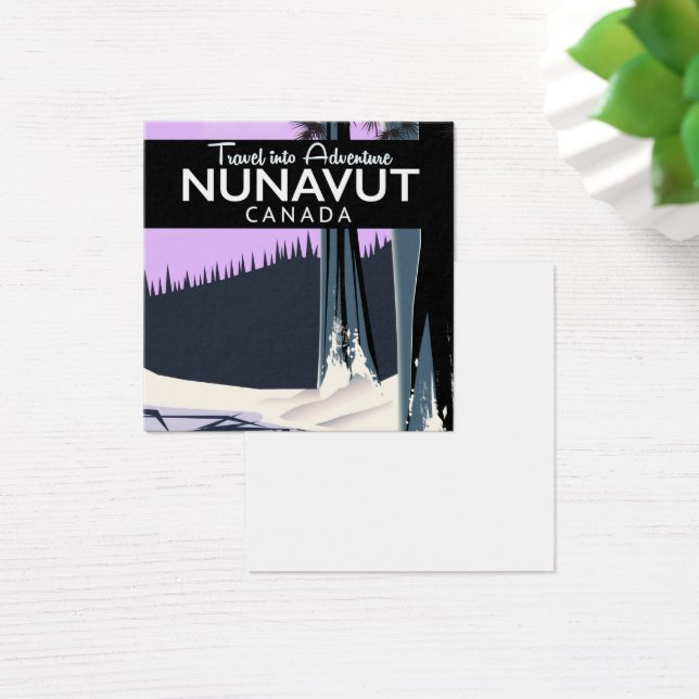 Cartel de viaje a Nunavut Canadá (Escritorio)