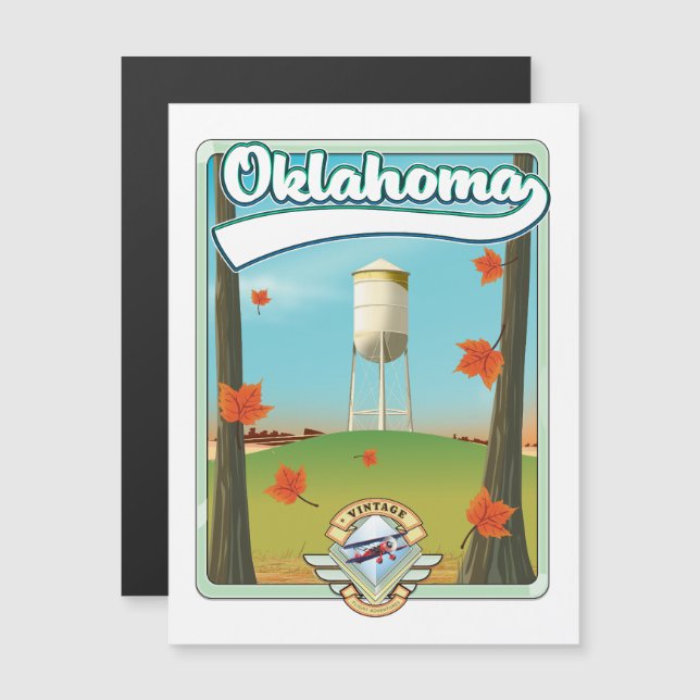 Cartel de viaje a Oklahoma (Anverso/Reverso)