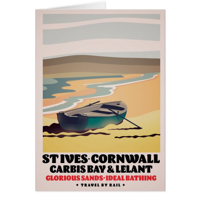 Cartel de viaje a St Ives Cornwall (Frente)