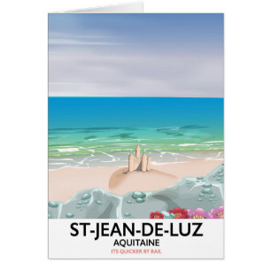 Cartel de viaje a St-Jean-de-Luz, Aquitania