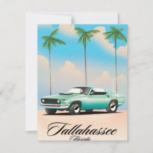 Cartel de viaje a Tallahassee Florida.