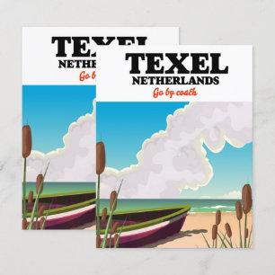 Cartel de viaje a Texel Países Bajos