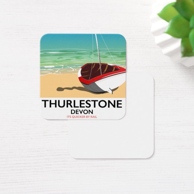 Cartel de viaje a Thurlestone South Devon (Escritorio)