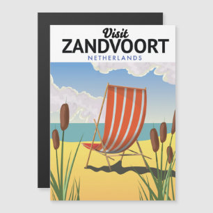 Cartel de viaje a Zandvoort Países Bajos