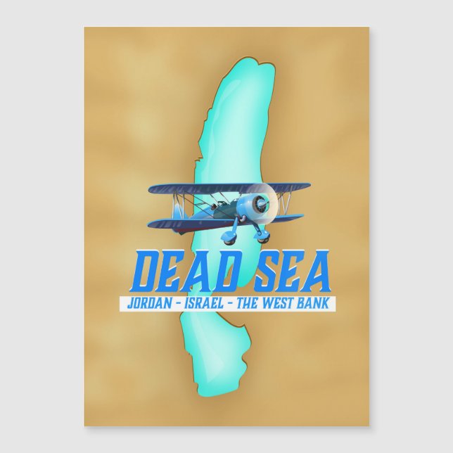Cartel de viaje al Mar Muerto (Anverso)