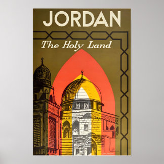 Cartel de viaje árabe de Jordania Arte árabe