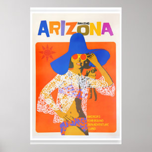 Cartel de viaje de Arizona Arte impreso retro (ZT5