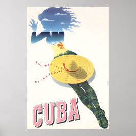 Cartel de viaje de arte cubano Impresión de Cuba 
